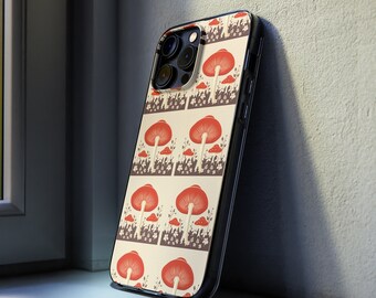 Mushroom Design Soft Phone Case: Minimalist TPU Cover