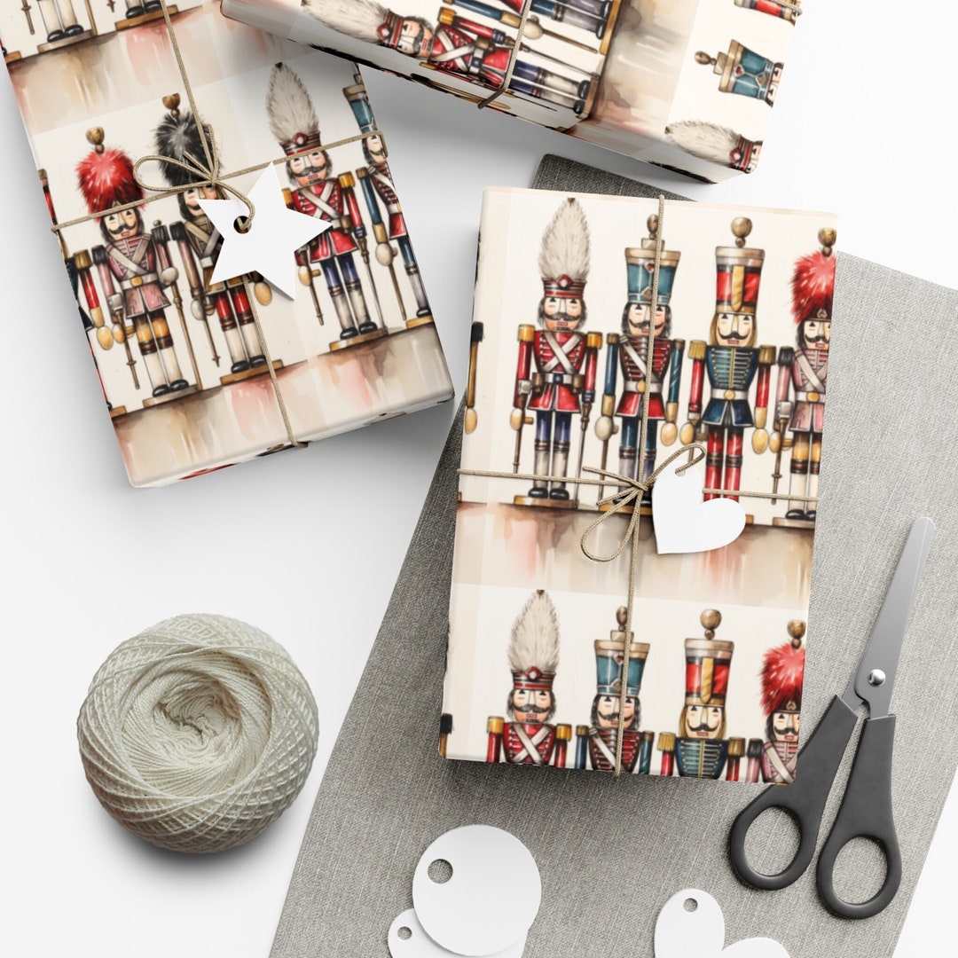 Nutcracker Gift Wrap, Unique Festive Paper, Great Seasonal Gift