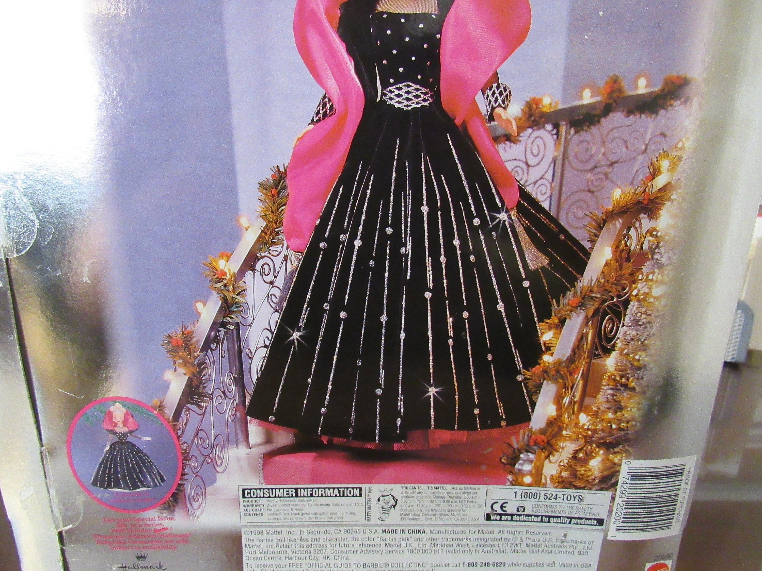 Barbie, Happy Holidays Barbie, 1998 Special Edition Holiday Barbie ...