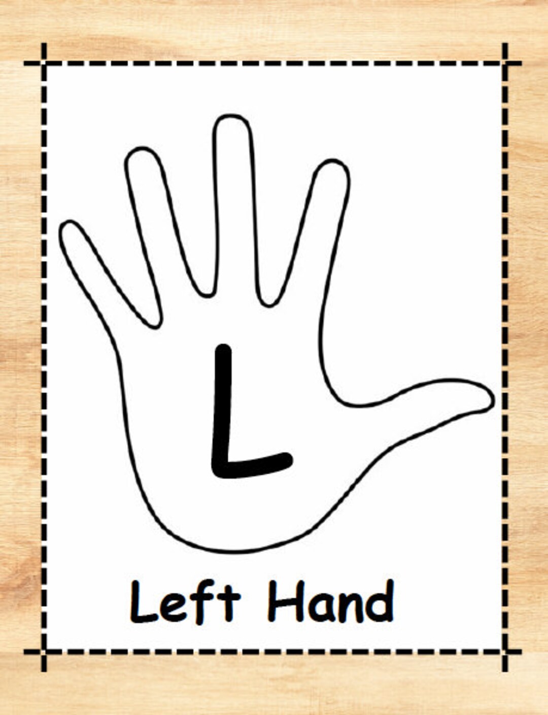 classroom-left-and-right-hand-signs-wood-background-etsy