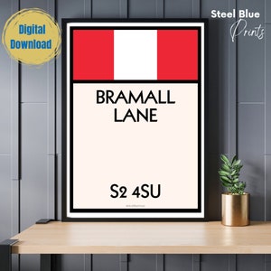 Sheffield United - Bramall Lane Stadium Poster Memorabilia | Wall Art | Monopoly Print | Stadium Poster | Gift | Instant Download | Gift