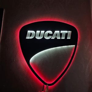 Ducati Led Sign, Ducati Wall Art, Ducati Led Decor, Ducati Wall Sign, Ducati Sign, Ducati Decor, Ducati Personalized Decor