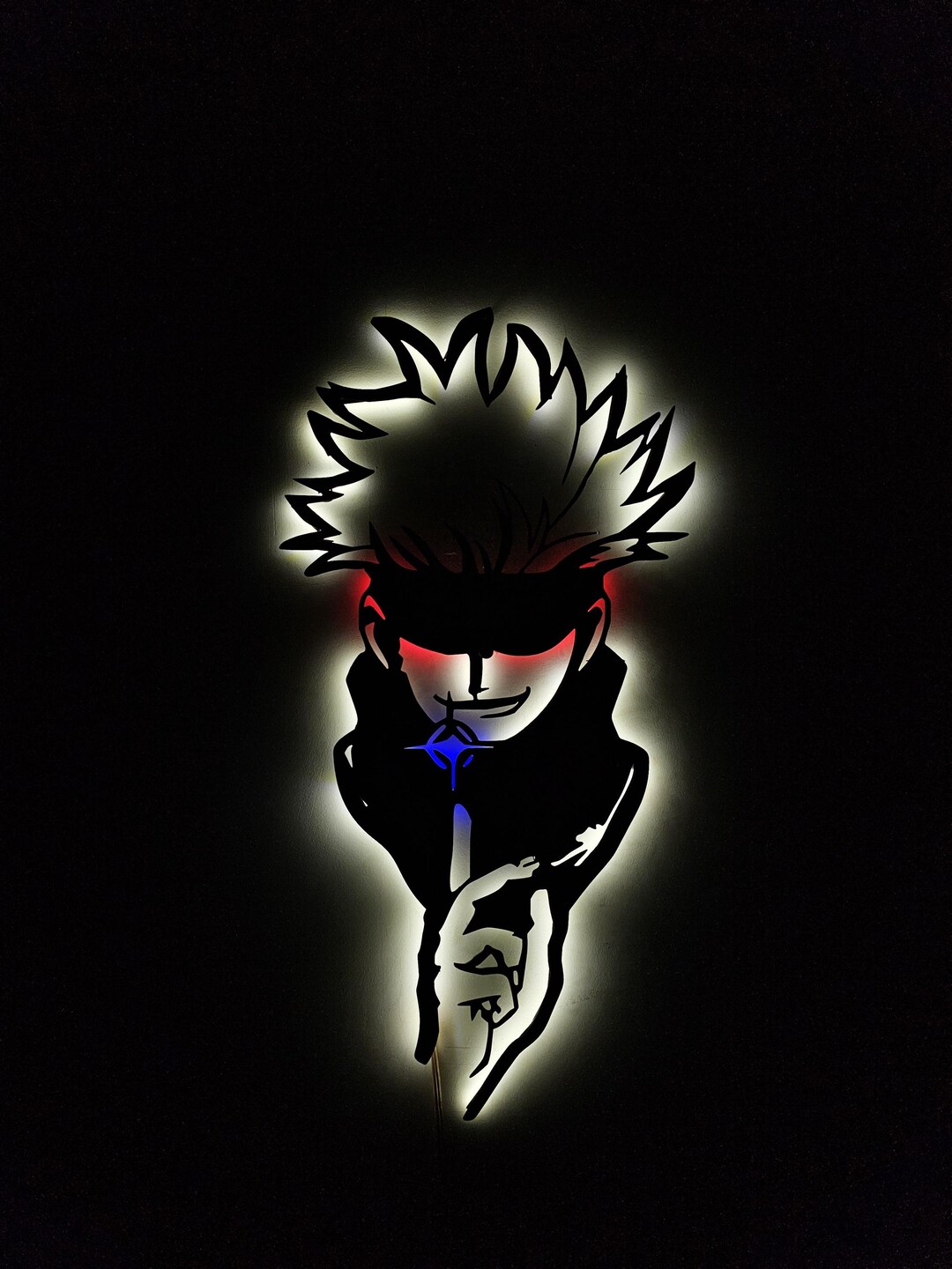Gojo Satoru LED Metal Wall Art | Jujutsu Kaisen Neon Sign | Anime Fan ...