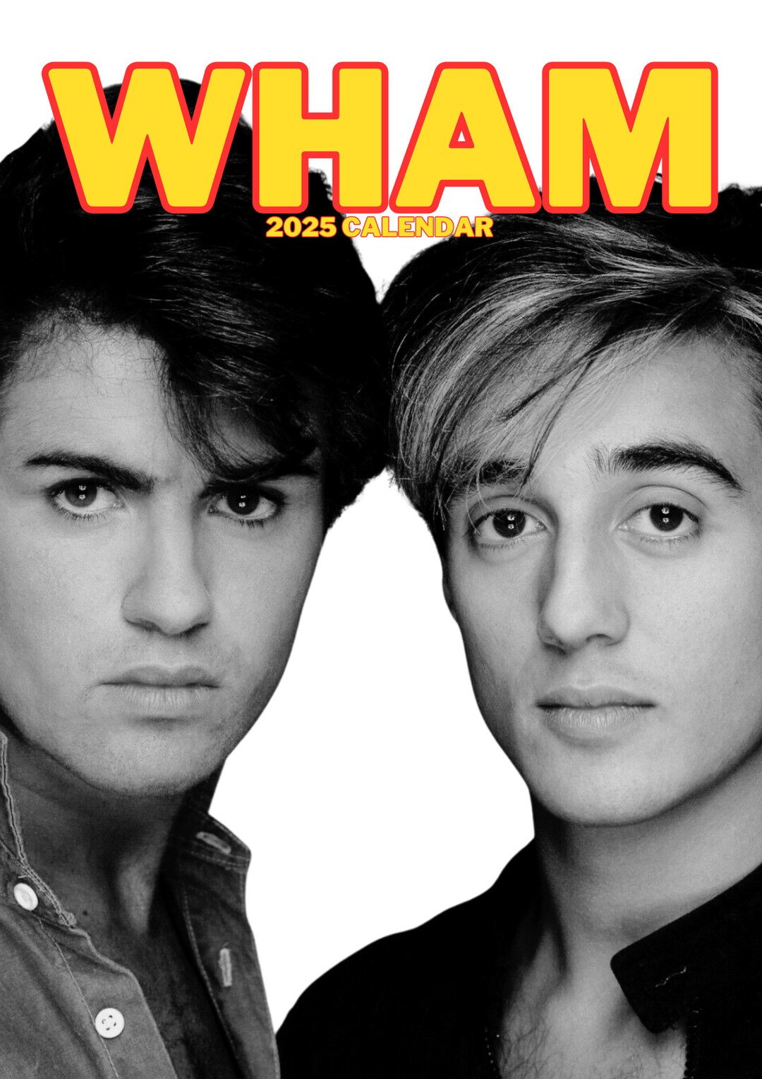 Wham 2025 Calendar L Michael L 80s Pop Etsy