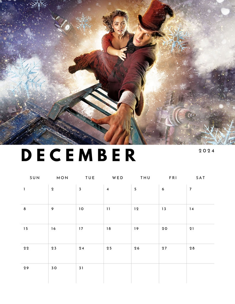 Dr Who 2024 Calendar digital Download Etsy