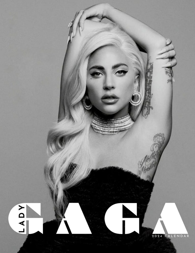Lady Gaga 2024 Calendar digital Download Etsy