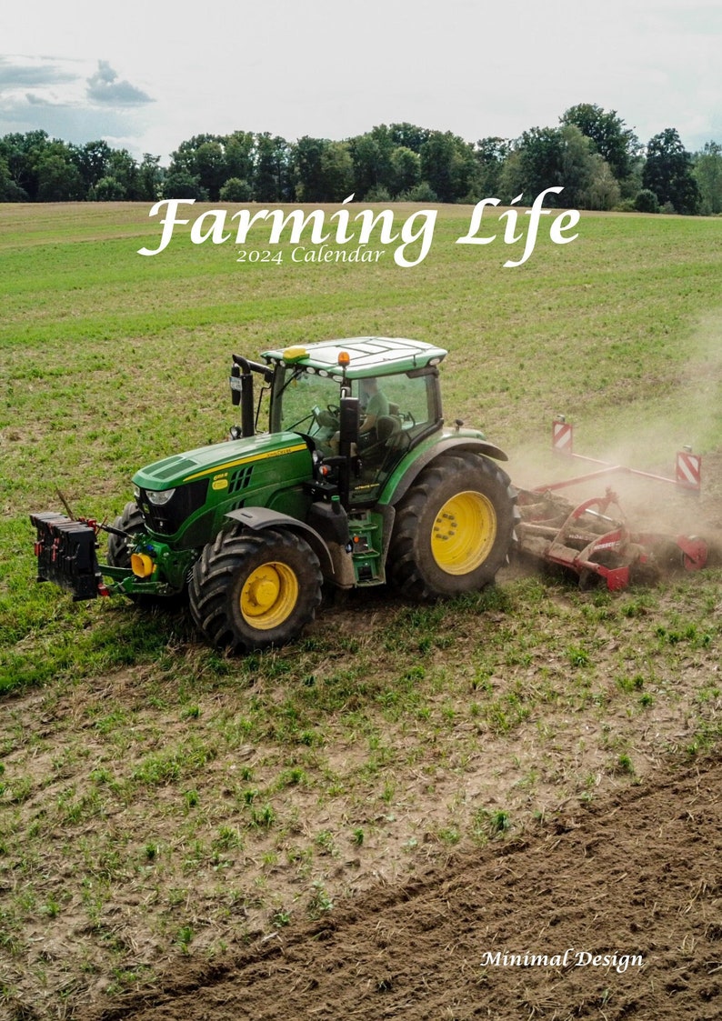 Farming Life 2024 Calendar digital Download Etsy