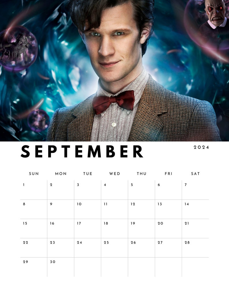 Dr Who 2024 Calendar digital Download Etsy