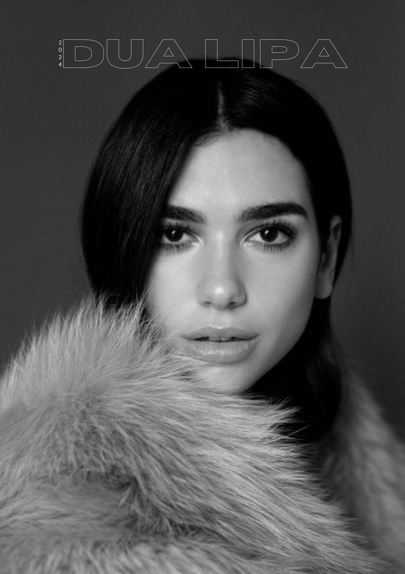 Dua Lipa 2024 Calendar A4 Etsy