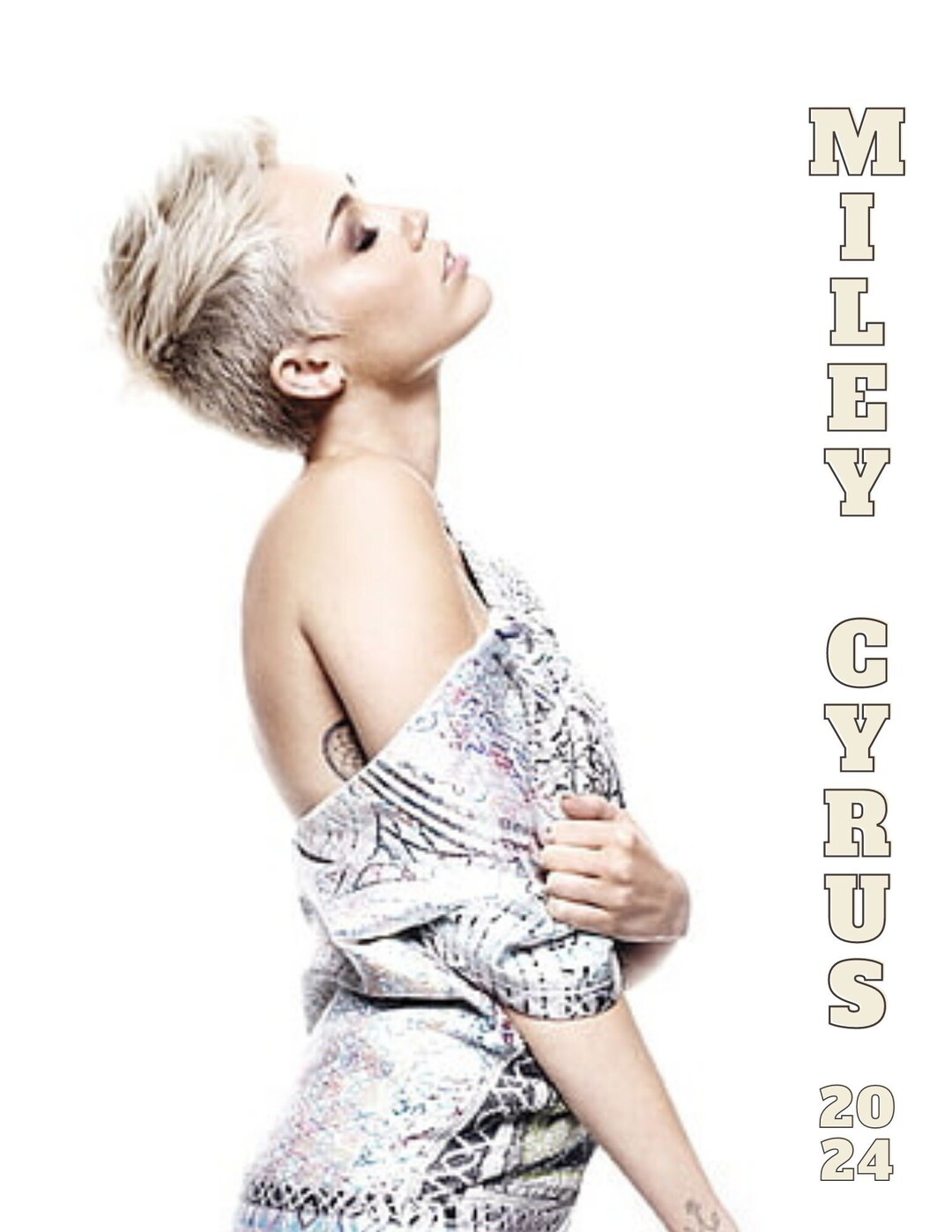 Miley Cyrus 2024 Calendar digital Download Etsy