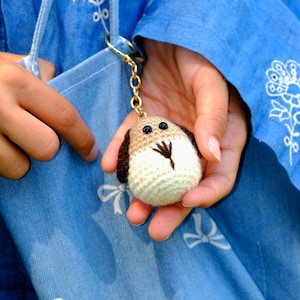 Handmade Amigurumi Dog Keychain, Cute Crochet Dog Bag Charm, Small Dog Plush Toy, Gift for Dog Lovers, Backpack or Purse Accessory, Dogkey