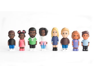 Diversity dolls, Dolls for Doll House, Mini Dolls