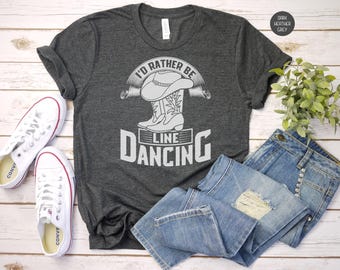 Country Line Dancing Shirt: Western Cowgirl Boots Tee
