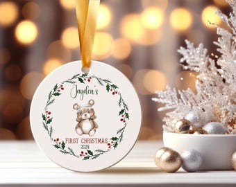Personalized Baby's First Christmas Ornament, Keepsake Gift