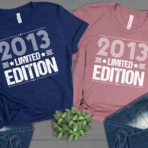 Born in 2013 - Awesome Since 2013, Limited Edition, 11th Birthday Shirt, Happy Birthday Sis, Cool Vintage T Shirt