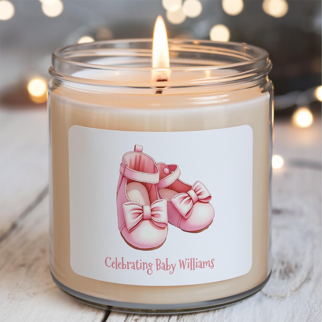 Personalized Baby Shower Candle Gift: Scented Soy Candle for New Mom - Etsy