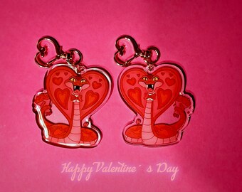 Valentines Day Charm: Cobra + Postcard Print
