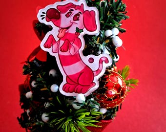 Furry Style Christmas Magnets: Christmas Candy Canine + Postcard Print