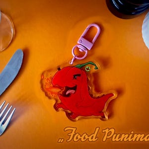 Comicstyle Charm - PUNIMALS: Pepper Dragon + Postcard with Artwork