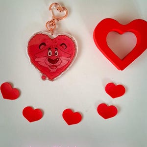 Charme de la Saint-Valentin : Lion + Impression de carte postale