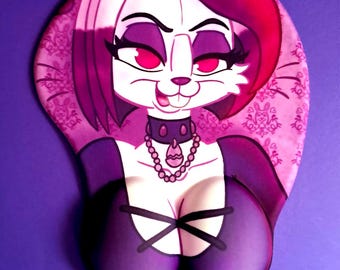 Furry Style Easter Bunny Mousepad + Postcard Print