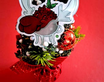 Furry Style Christmas Magnets: Moose de Chocolate + Postcard Print