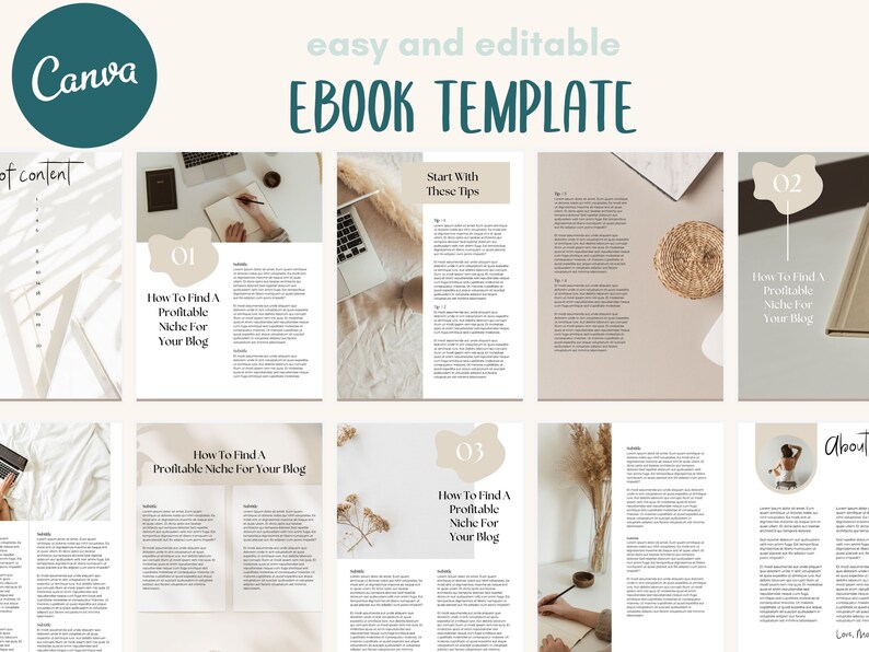 Ebook Template | Editable Business Guide Workbook | Canva Template ...