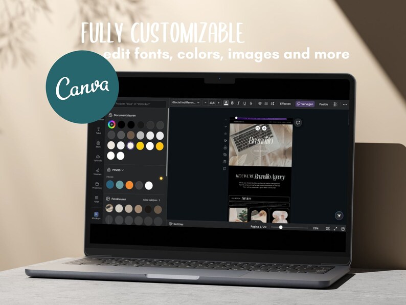 Editable Canva Template for Your Website | Customizable Design ...