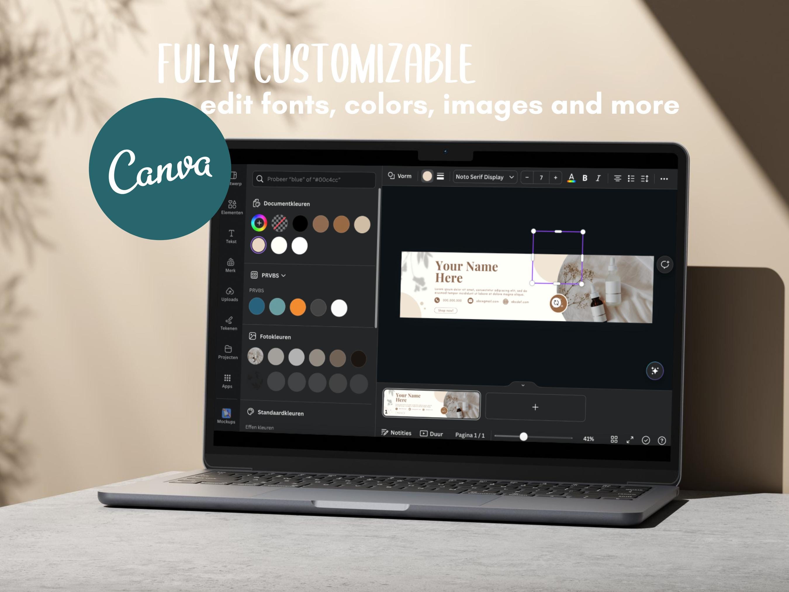 Customizable Linkedin Header Template for Canva | Professional Banner ...