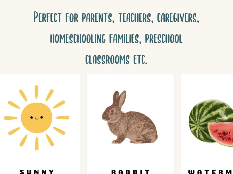 Printable Flashcards for Kids - 48 Pages | Educational Weather, Animal ...