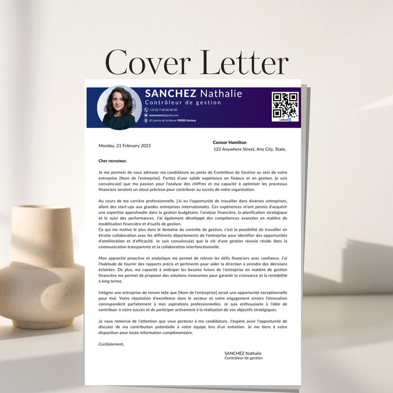 Modèle De CV + Lettre De Motivation Français France Original, CV ...