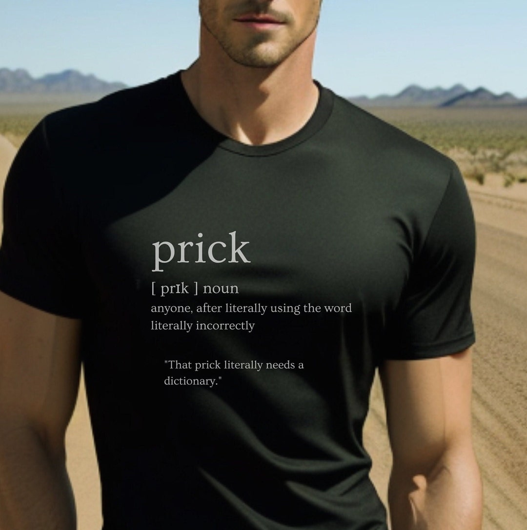Prick Definition That Prick Needs a Dictionary Uses - Etsy