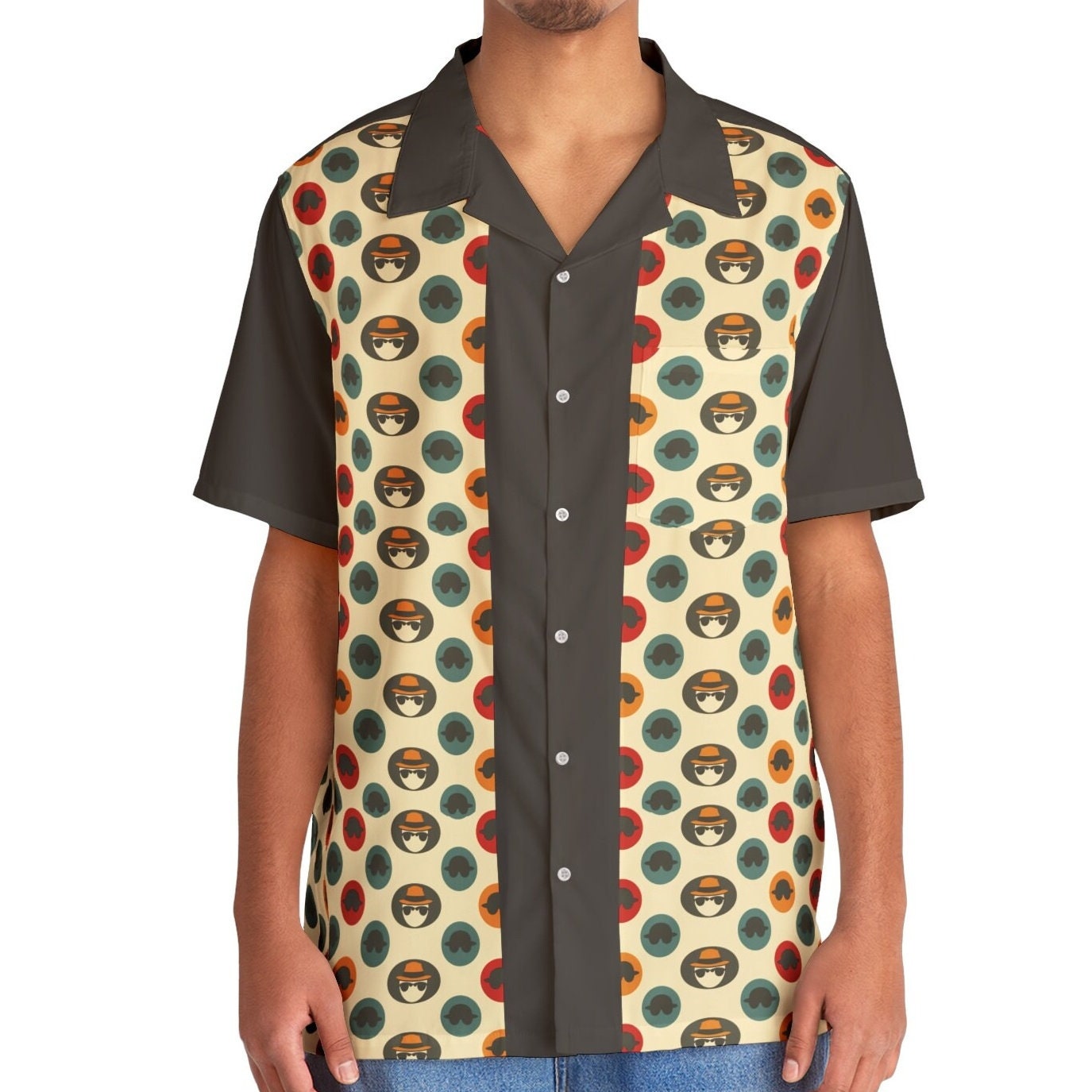 Spies Retro Vintage-inspired Hawaiian Shirt, 1950s/60s style