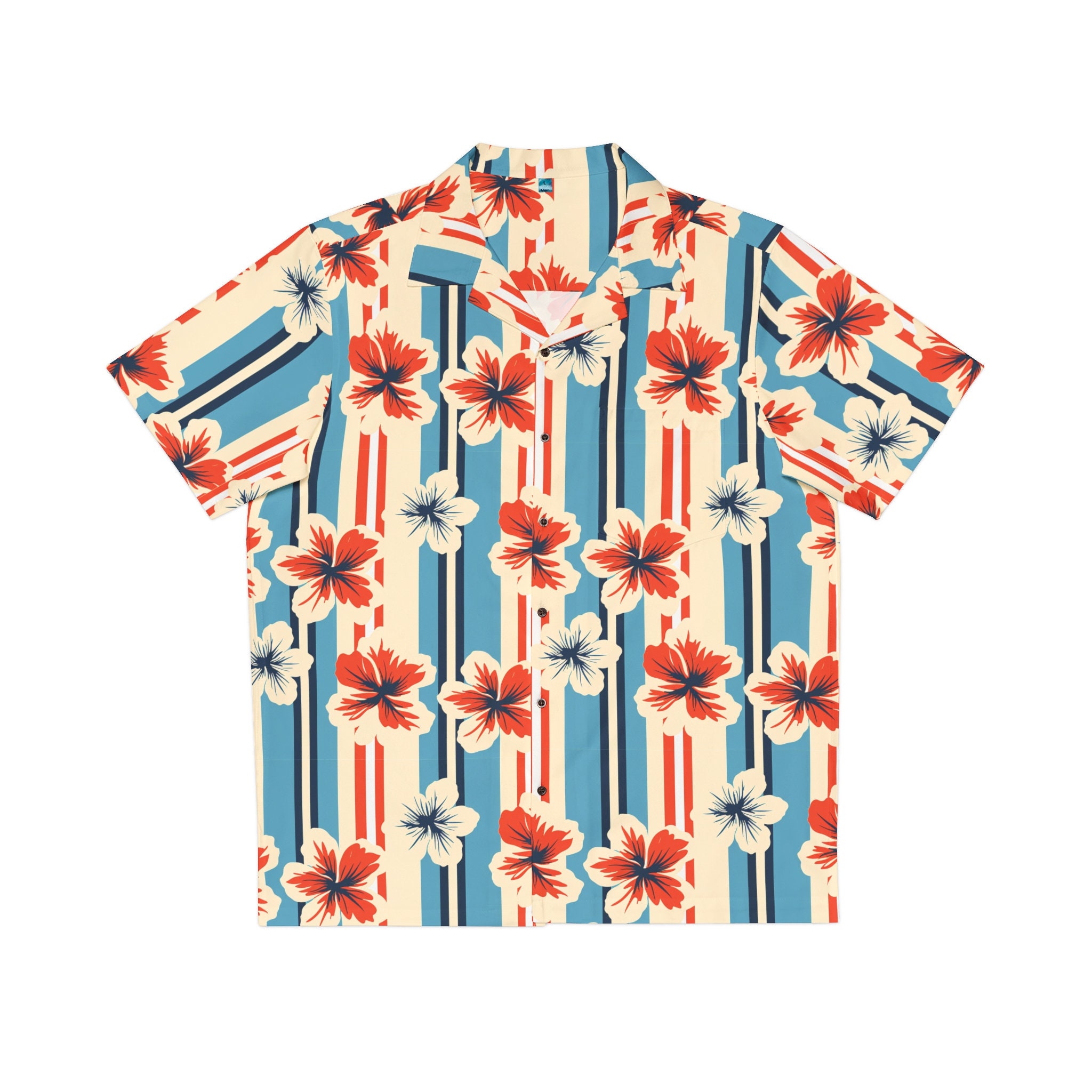 Retro Vintage-inspired Hawaiian Shirt, 1950s style