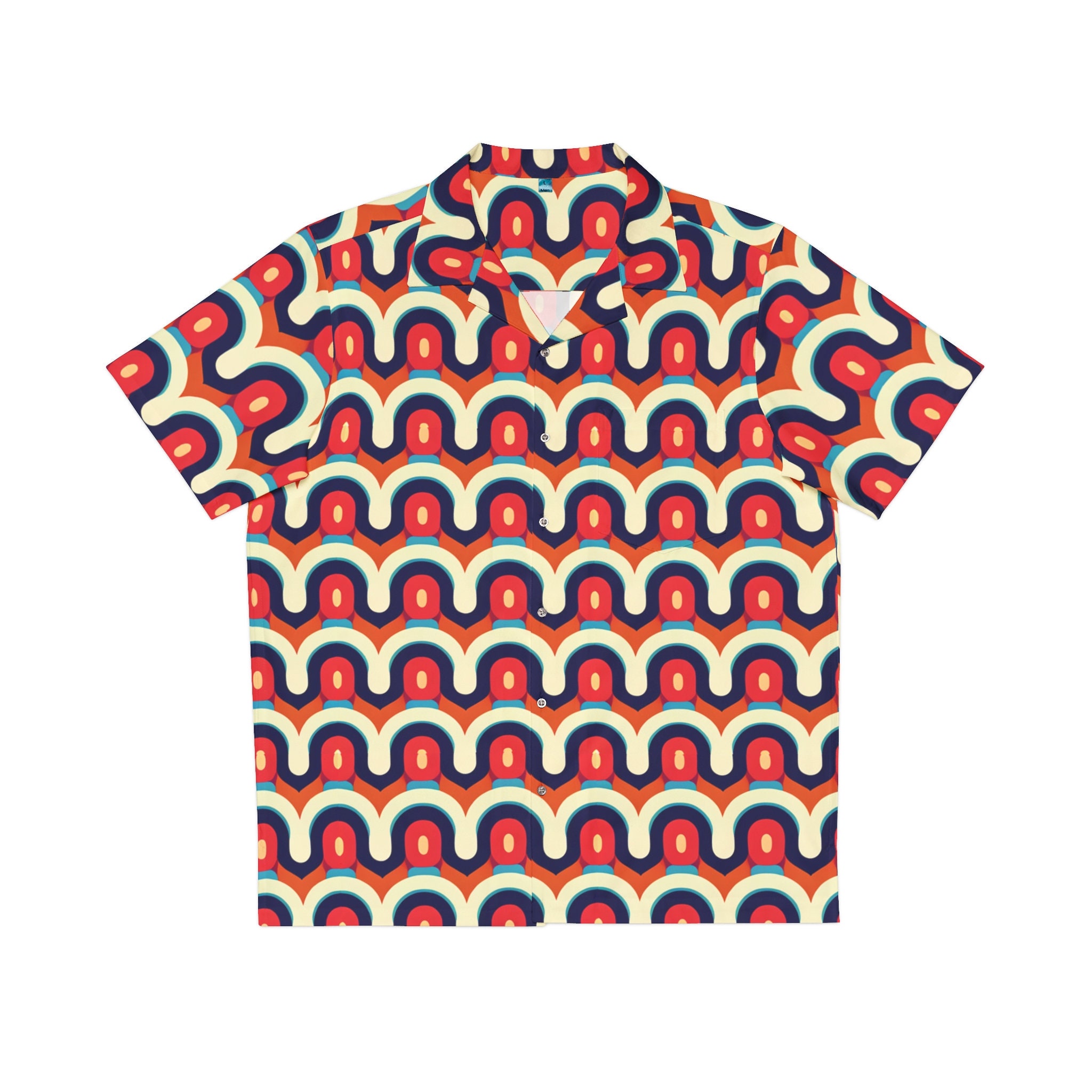 Retro Vintage-inspired Hawaiian Shirt, 1950s/60s style