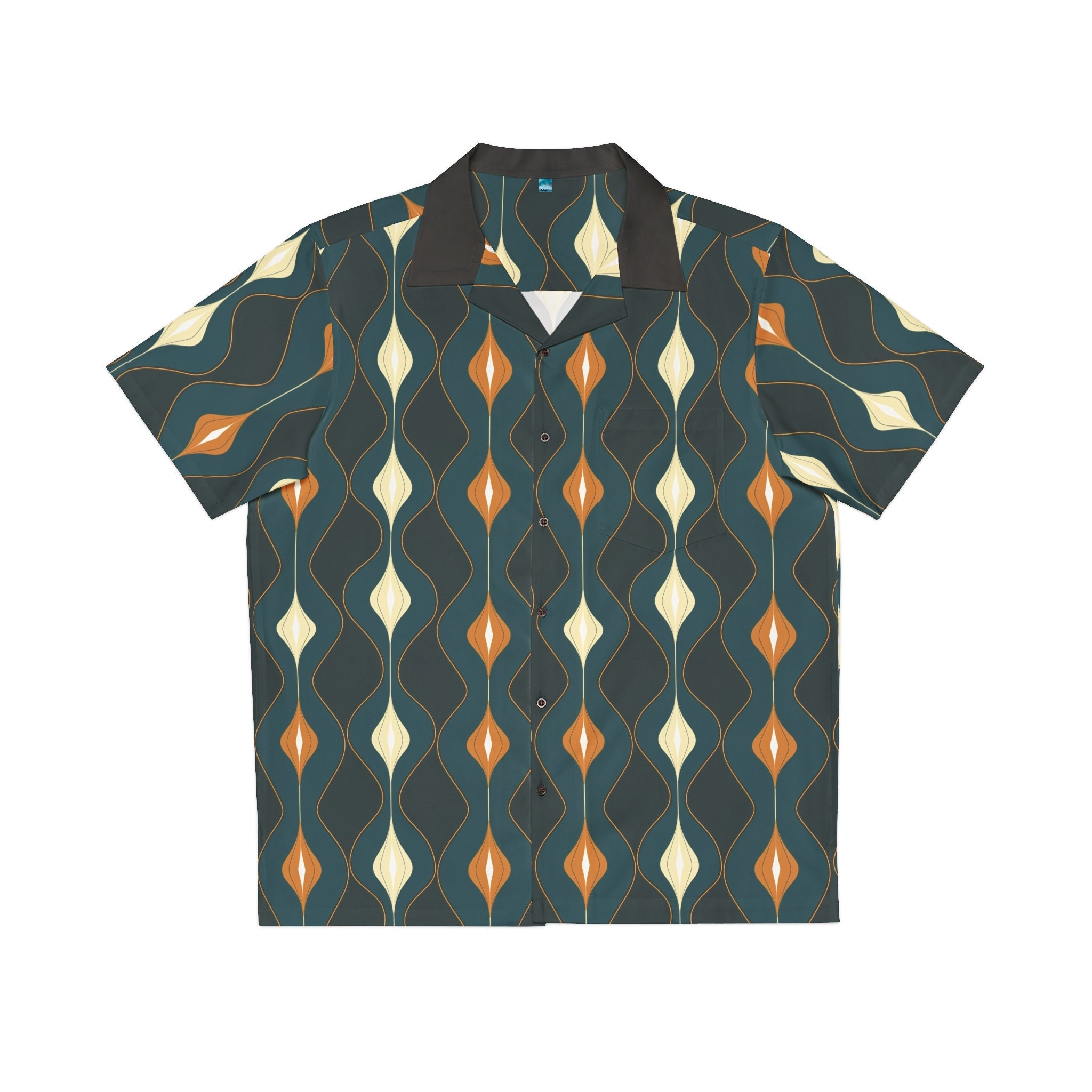 Retro Vintage-inspired Hawaiian Shirt, 1950s style