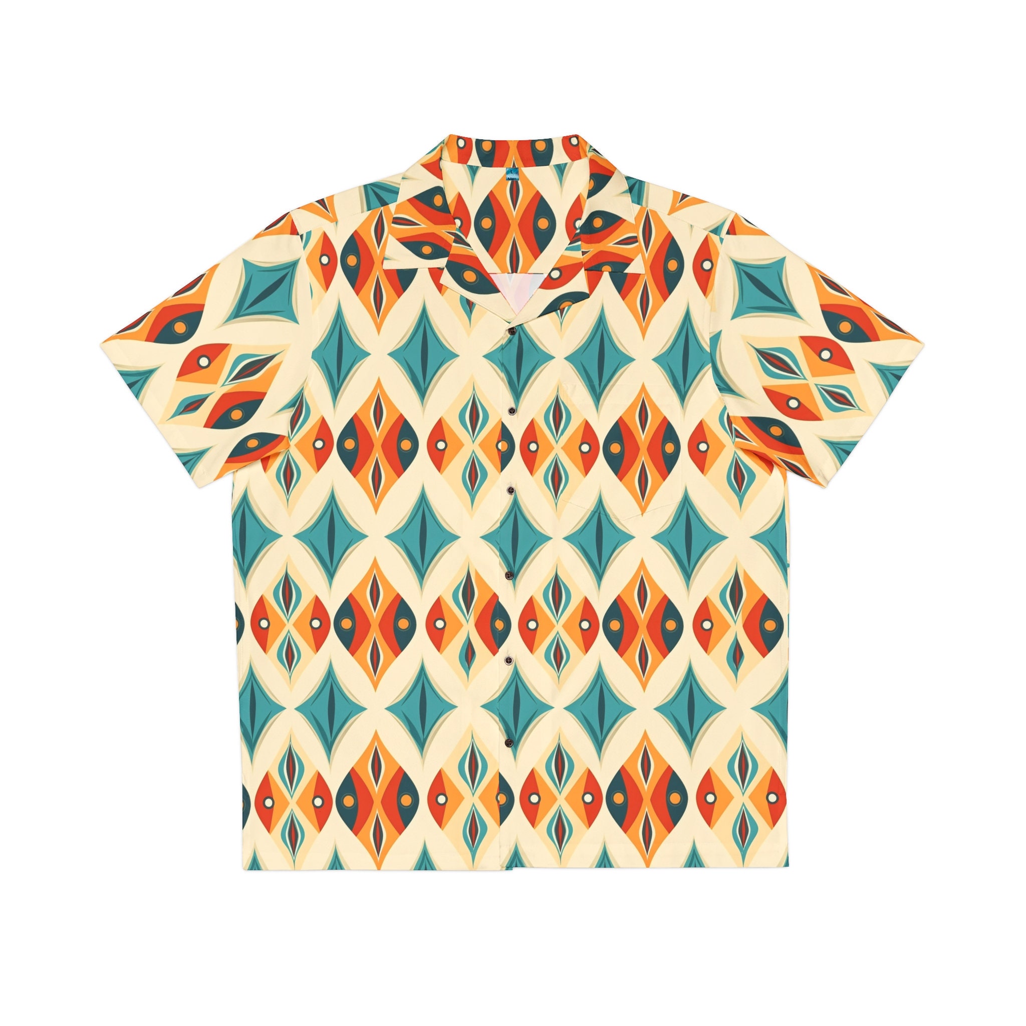 Retro Vintage-inspired Hawaiian Shirt, 1950s style