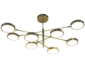 Lampadari Sputnik a 8 bracci Stilnovo Stile Italiano Plafoniere Lampade