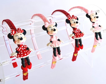 Mouse headband | Mouse bow |Children's Accessories | Unique and fun |Stylish girl | Pink headband | Pink Mouse | Red headband