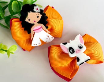 Prinzessin Haarbögen Set | Handgefertigte Trachten-Haarspangen.