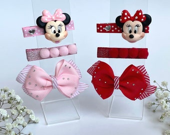 Handmade Mouse Hair Clips | Set of 3, Fun Children's Accessories