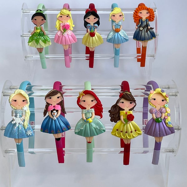Inspired by Disney Princess - Princesses Headbands - girl dress up - gift for kid birthday - Hair Accessories for Children’s - Handmade.