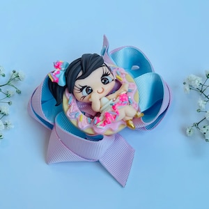 Donuts Hair Bow - Handmade Bow - Donuts Hair Bow - Hair Accessories for Girls- Donuts Hair clips - Girl donut hair clip - Candy Bow