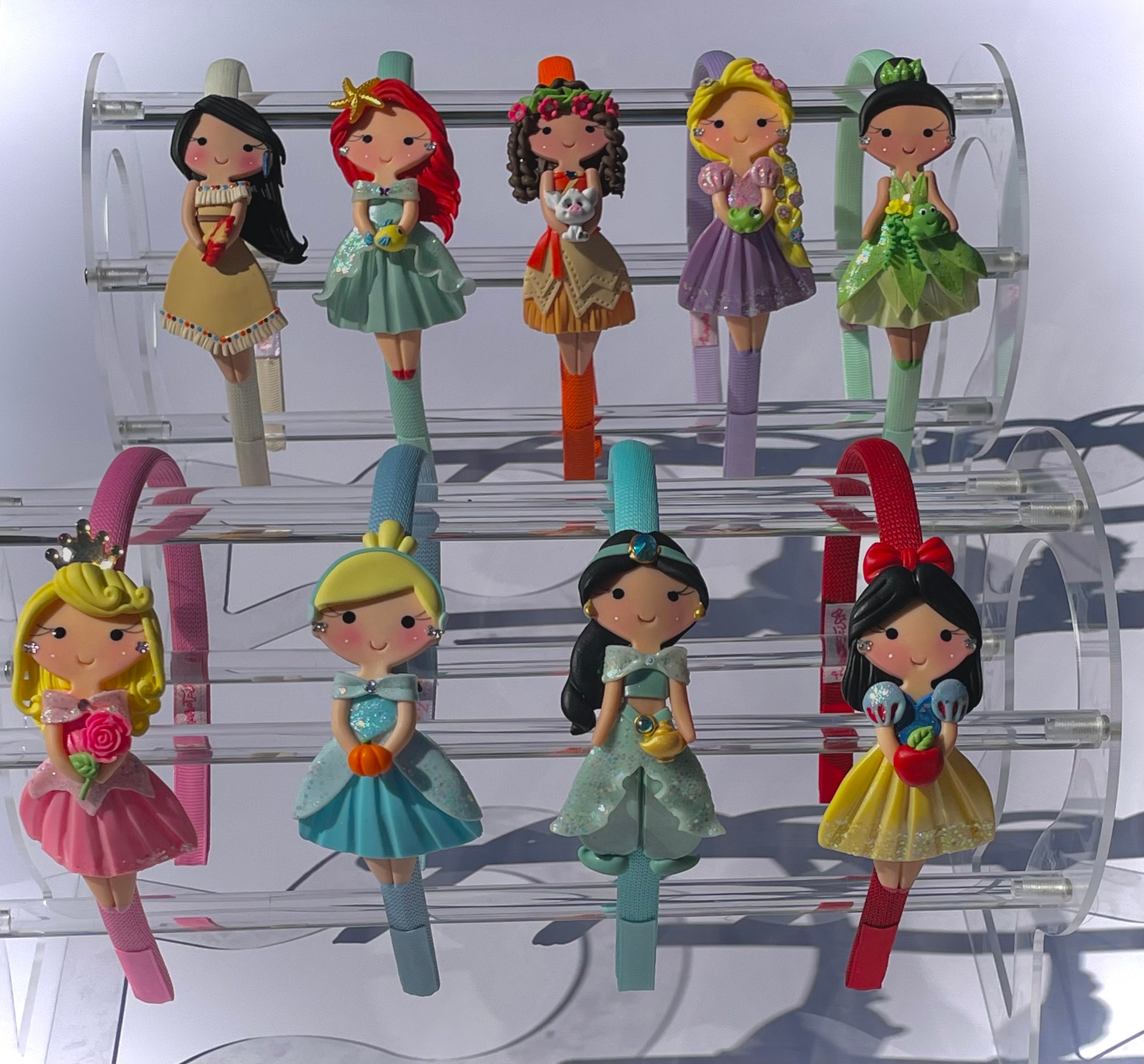 Disney Princesses Headbandprincess Handmadedisney Doll Bow Etsy