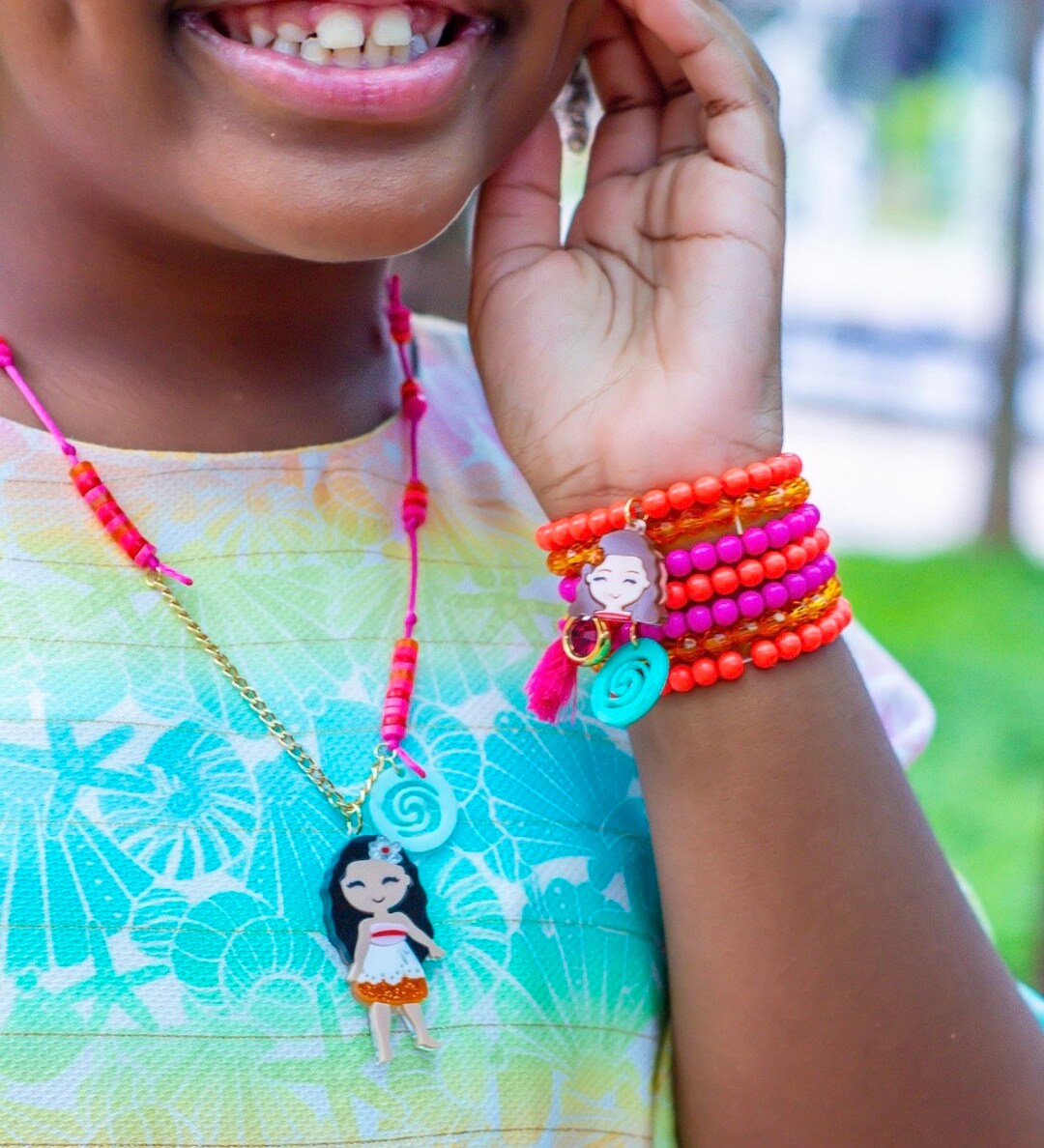 Moana Acrylic Bracelets Set of 7 Pieces Moana Bracelet Children's ...