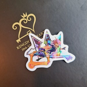 Sora from Kingdom Hearts Holographic Sticker