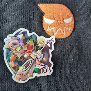 Soul and Maka from Soul Eater Holographic Sticker