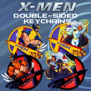 X-Men Double-sided Keychains set