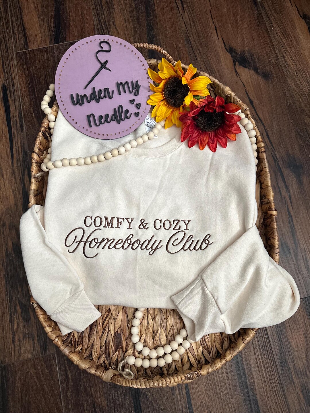 Custom Embroidered Comfy and Cozy Homebody Club Shirt and Sweatshirt - Etsy