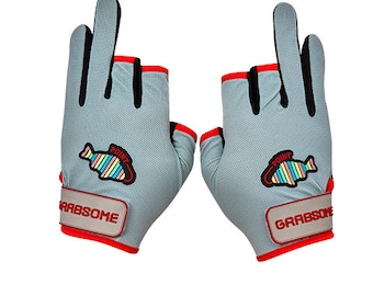 Gray Fishing Gloves